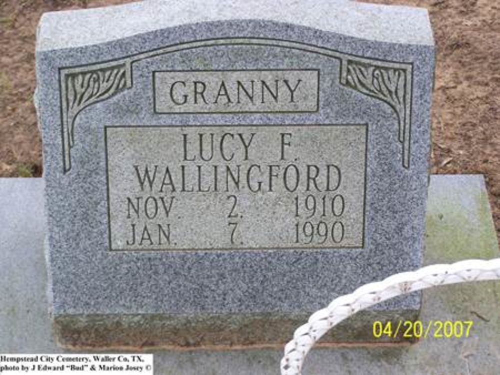 WallingfordLucyCrowhurstTombstone