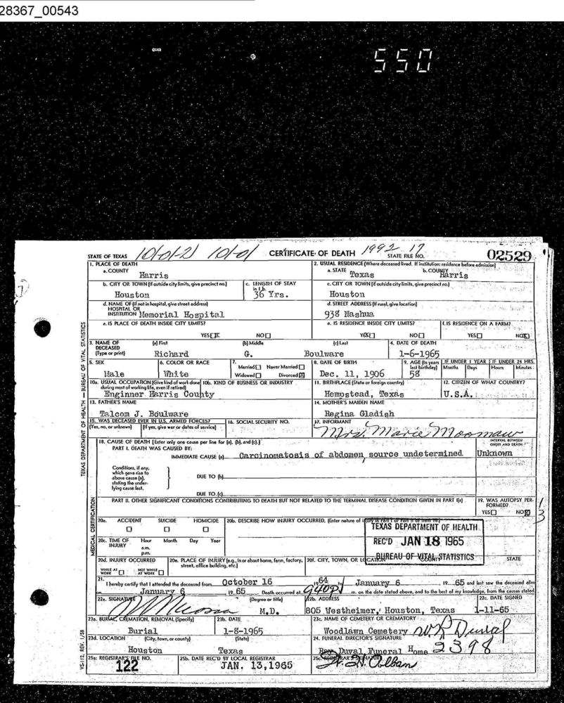 BoulwareRichardGladishDeathCert