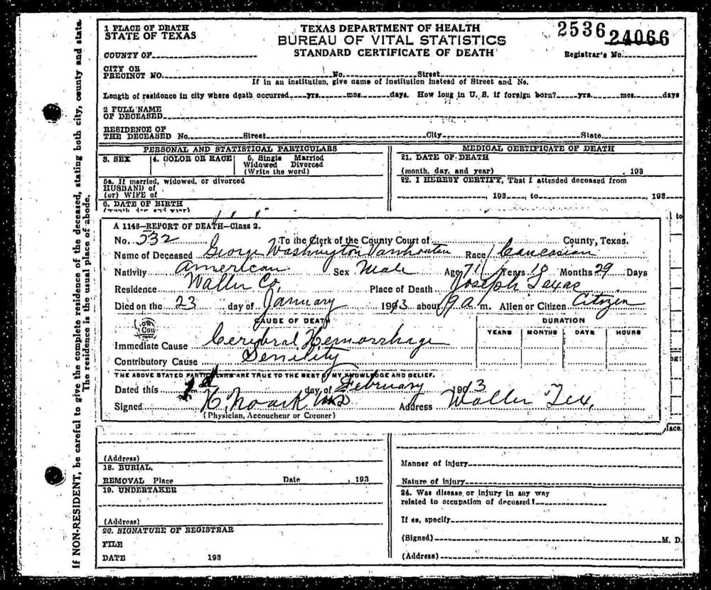 VanHowtenGeorgeWashingtonDeathCert